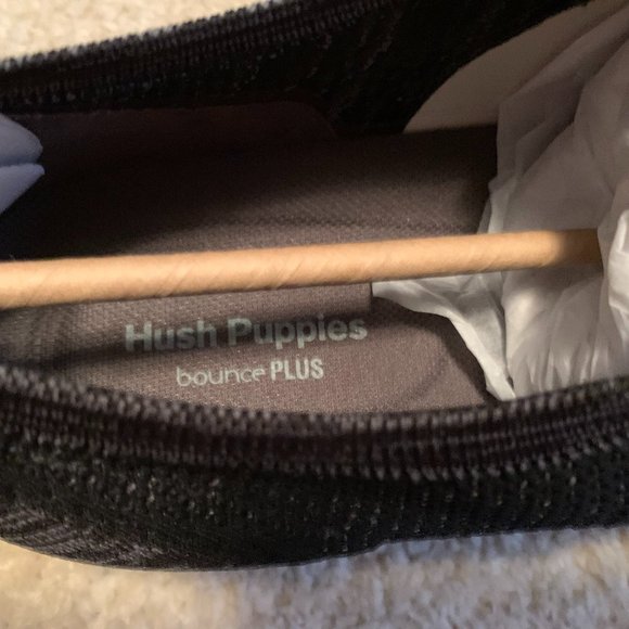 New In Box Hush Puppies Expert Wingtip Knit Oxford Black Size 15W - Picture 6 of 11